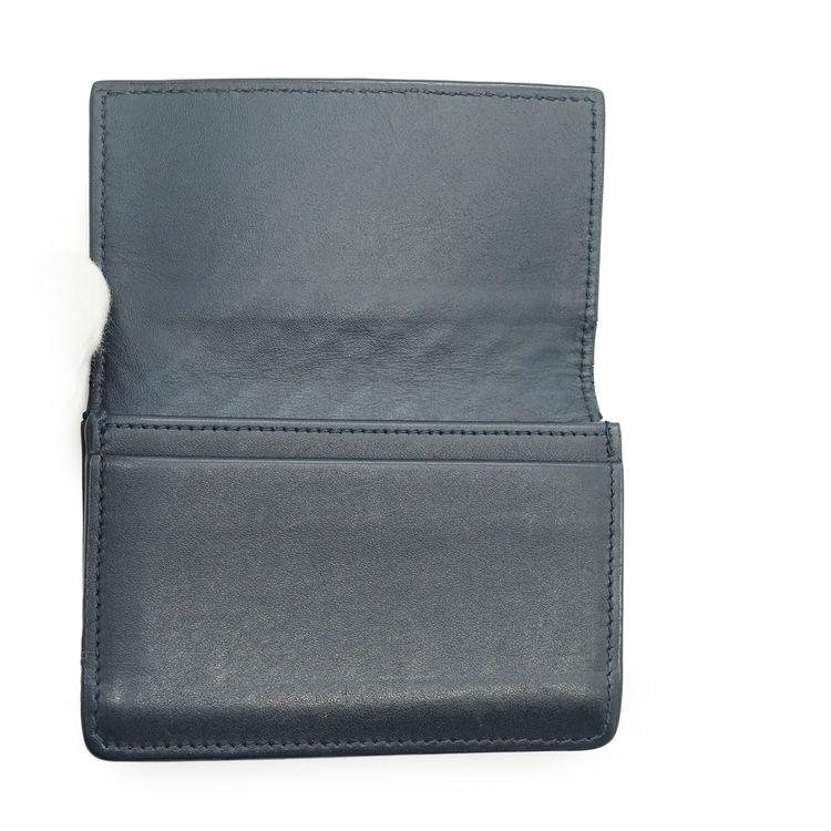 Portacarte/portafoglio Bottega Veneta in pelle Intrecciato blu obraz 7