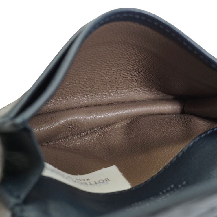 Portacarte/portafoglio Bottega Veneta in pelle Intrecciato blu obraz 6