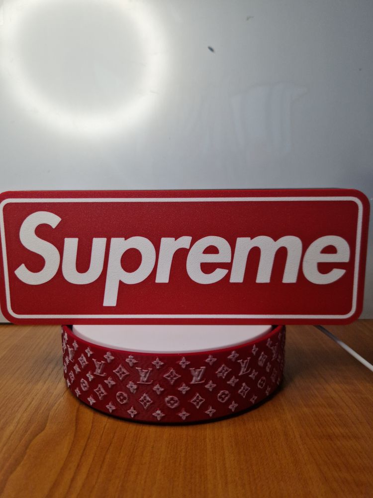 3d printed Supreme Light Sign  2