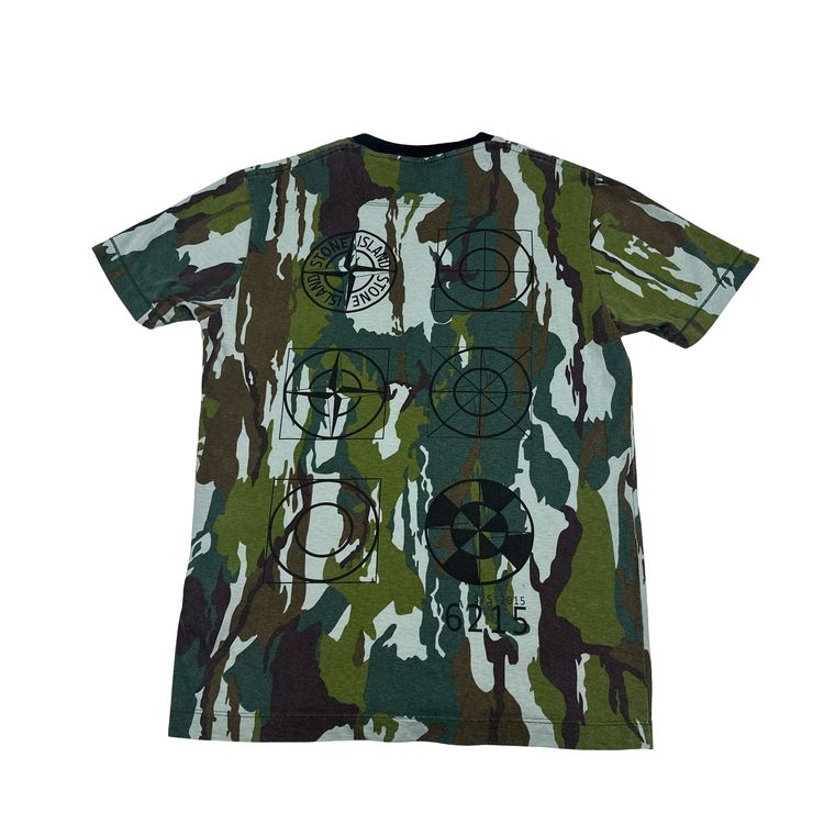 Stone Island 2015 Flowing Camo T Shirt - Medium