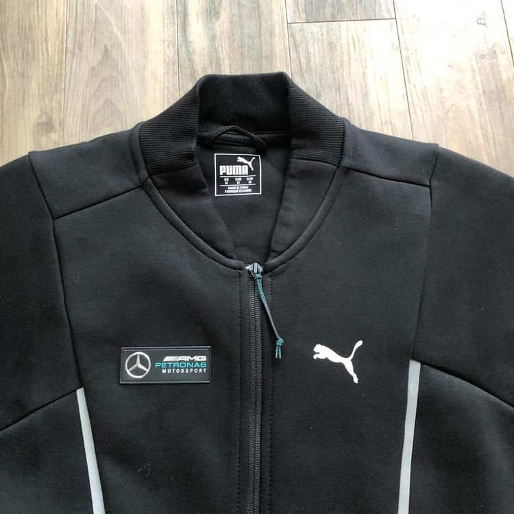 *BNWT* Puma x Mercedes AMG Petronas Sports Bomber Track Jacket, M, Black Grey Teal image 4