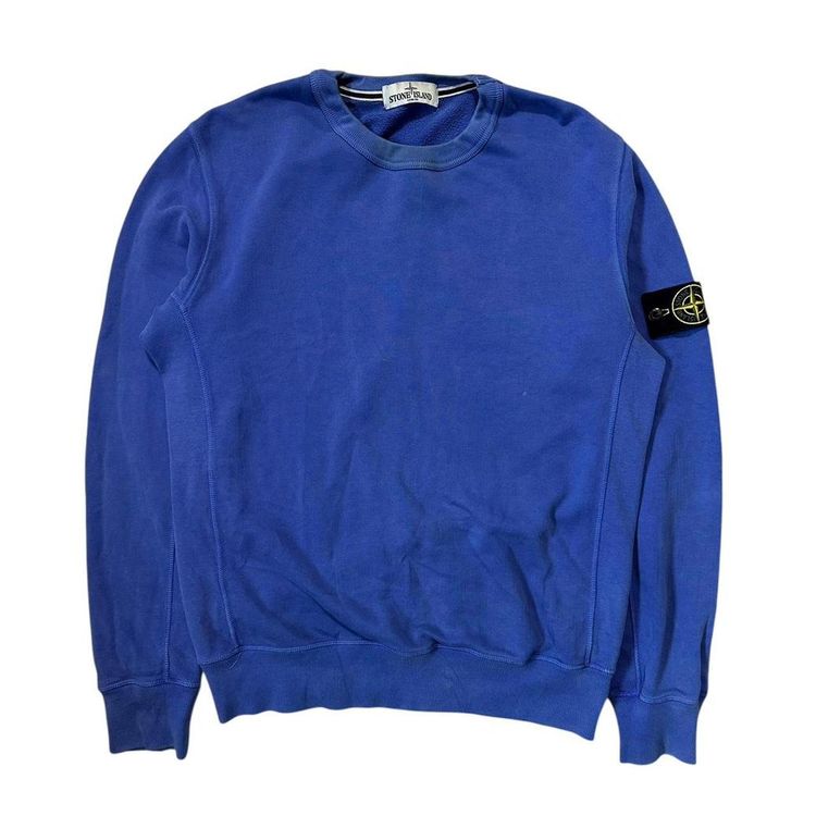 Stone Island Blue Pullover Crewneck image 1