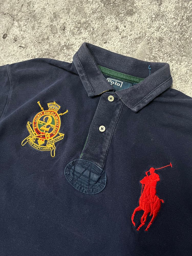 Polo Ralph Lauren Navy Blue Polo Shirt image 2