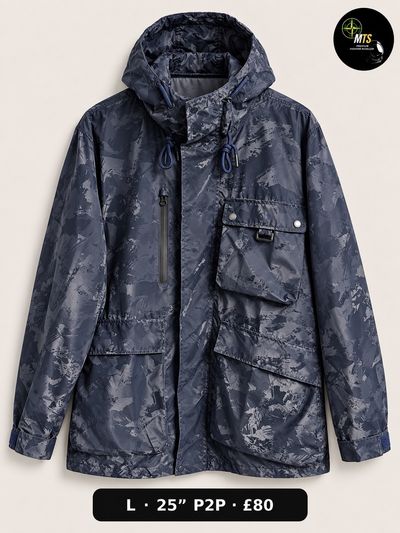 2429 Humble Gentlemen’s Club Dark Camo Hooded Jacket 25” p2p
