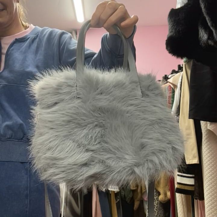 Other Grey fluffy bag  product image
