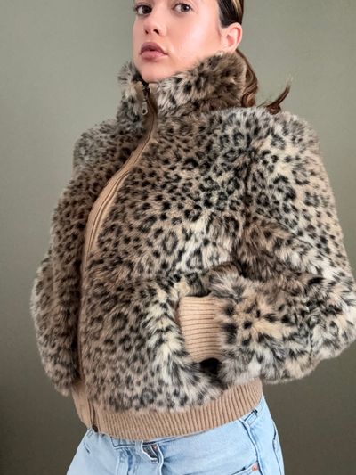 Faux Fur Leopard Jacket (UK10) 11