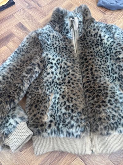 Faux Fur Leopard Jacket (UK10) 4