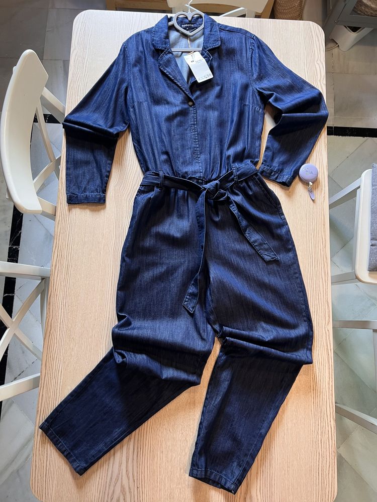 Bonobo Dark Blue Denim Jumpsuit NEW with Tags image 1