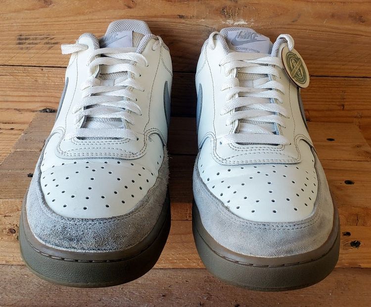 Nike Court Vision Leather Trainers UK10/US11/EU45 HV2530-100 Sail/Light Orewood image 2