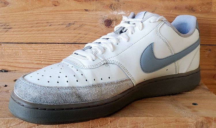 Nike Court Vision Leather Trainers UK10/US11/EU45 HV2530-100 Sail/Light Orewood image 5