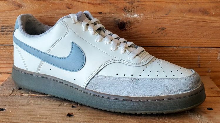 Nike Court Vision Leather Trainers UK10/US11/EU45 HV2530-100 Sail/Light Orewood image 13