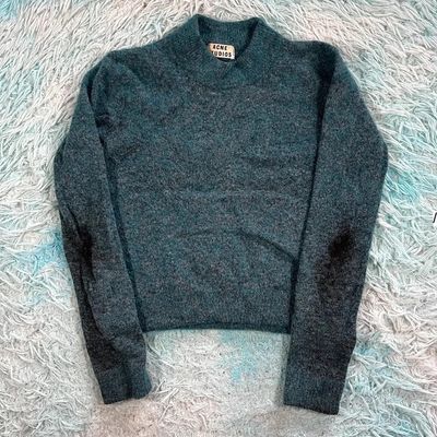 Turquoise Acne Studios Knitted Jumper - Smal