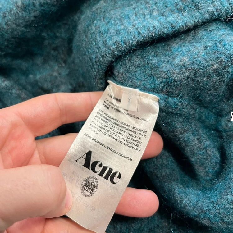 Immagine di Turquoise Acne Studios Knitted Jumper - Smal 4
