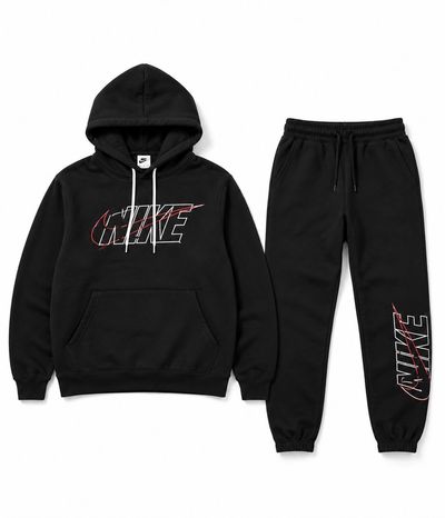 Nike Black Hoodie And Sweatpants Set