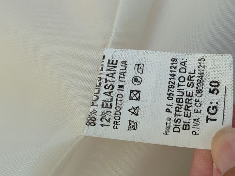 Blazer donna avorio Erica Bellucci TG 50 - Elegante / Made in Italy image 9