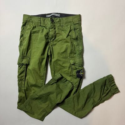 Stone Island Green Cargo Trousers - W28