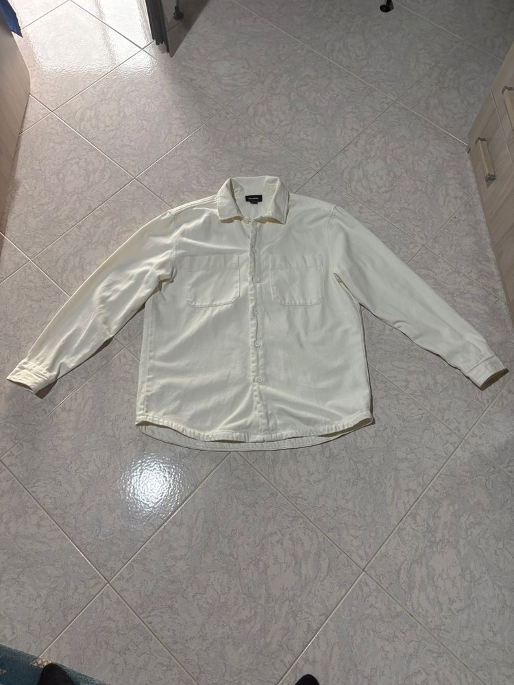 Pull&Bear white long sleeve shirt product image
