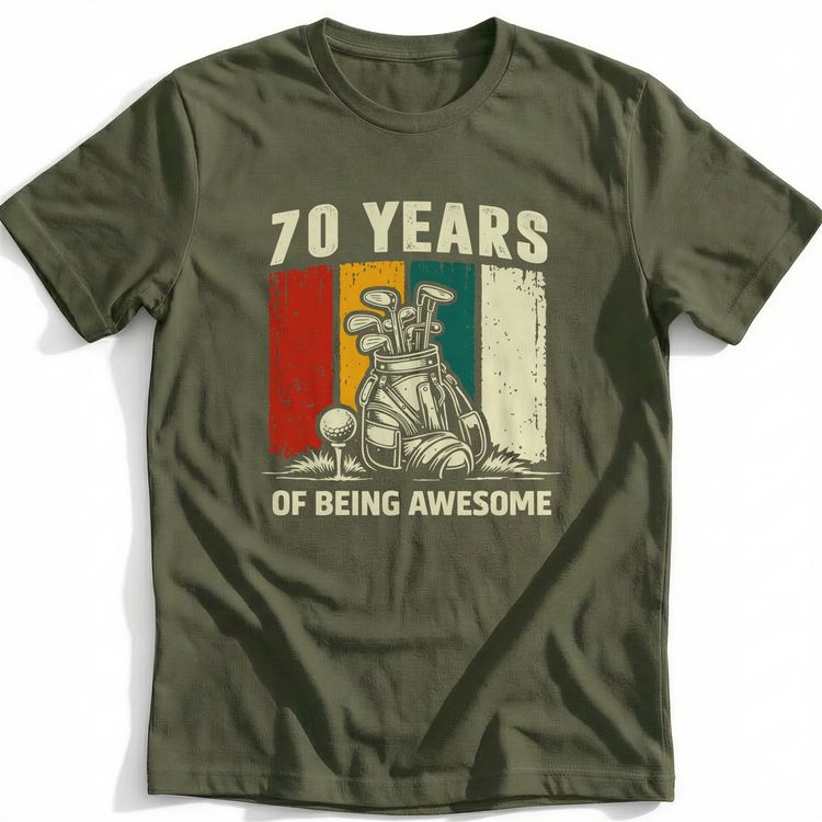 70TH BEING AWESOME GOLF 029 T Shirt AU image 5