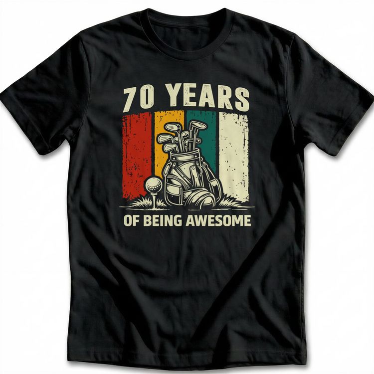 70TH BEING AWESOME GOLF 029 T Shirt AU image 4