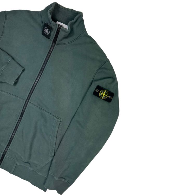 Sudadera con cremallera Stone Island Verde - talla XL 4