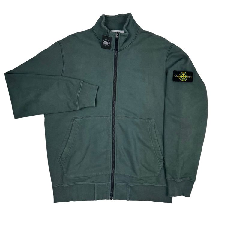 Sudadera con cremallera Stone Island Verde - talla XL