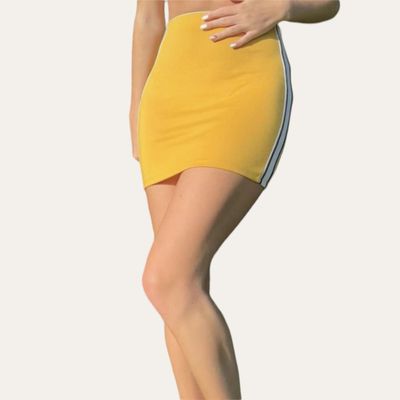 Mustard Pull&Bear Mini Skirt