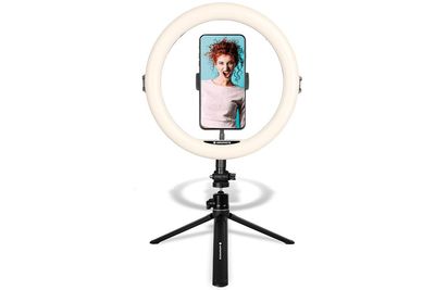 Agfaphoto 11 Bluetooth LED Desktop Ring Light for Smartphones