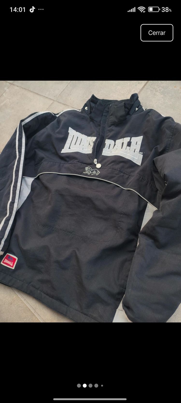 Lonsdale Black And Grey Pullover Jacket product image