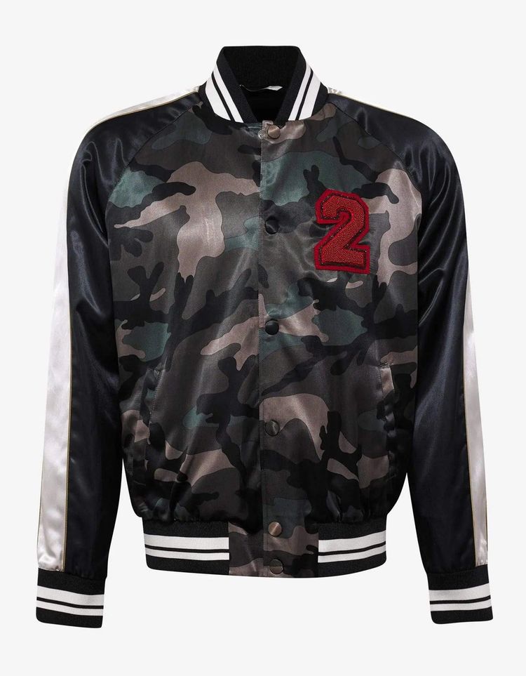 Valentino Valentino Beaded Logo Camouflage Souvenir Jacket product image