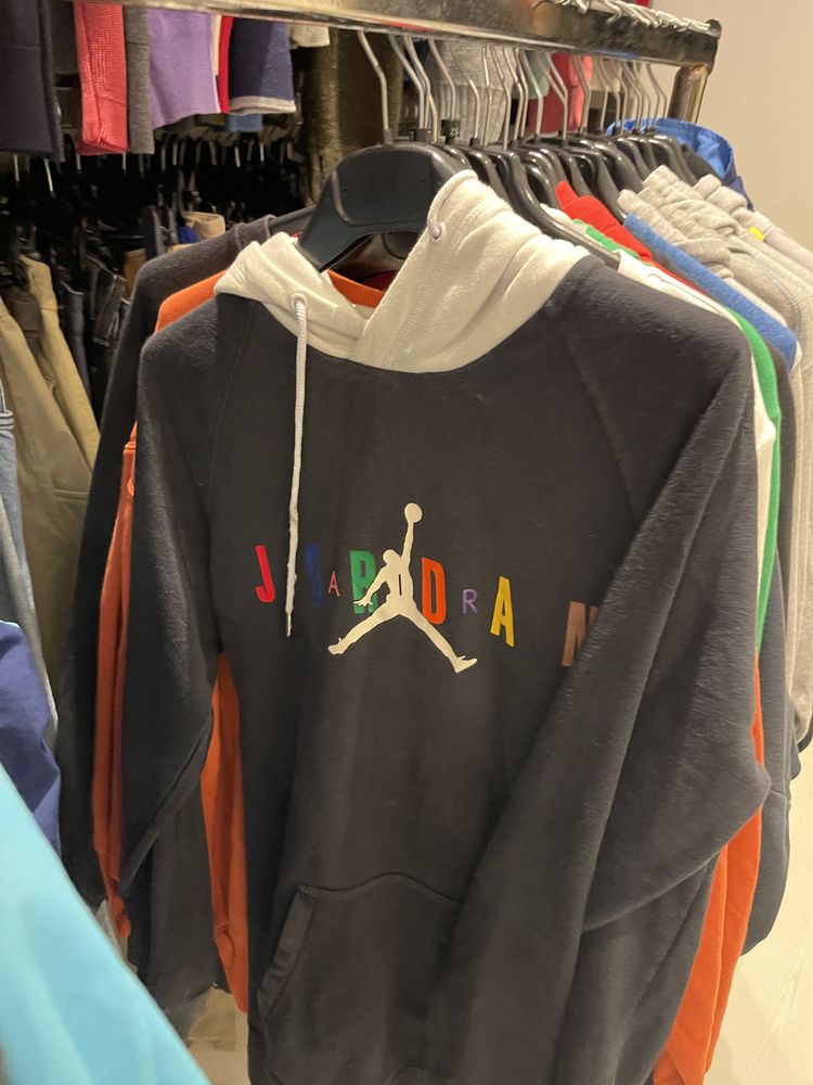 Jordan Black Hoodie With Multicolor Jordan Logo product image