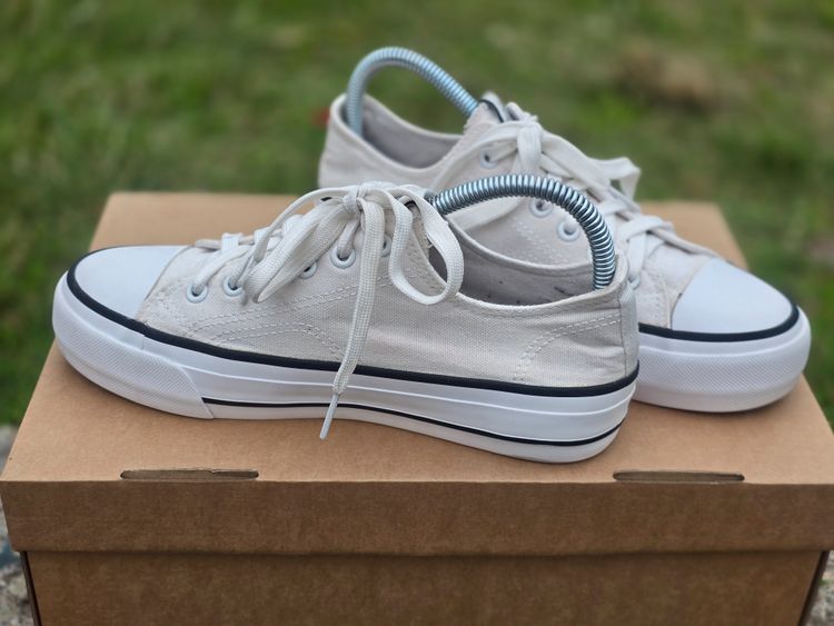 Kappa White Low-Top Sneakers image 3