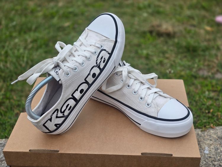 Kappa White Low-Top Sneakers image 2