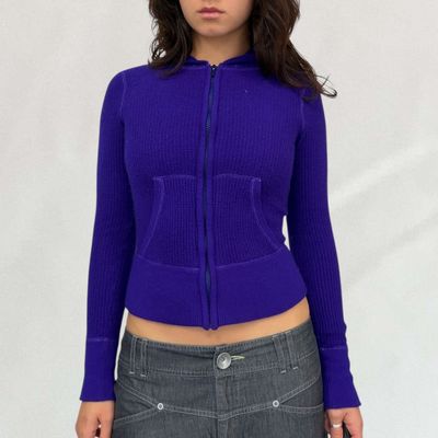 Cashmere zip up jumper