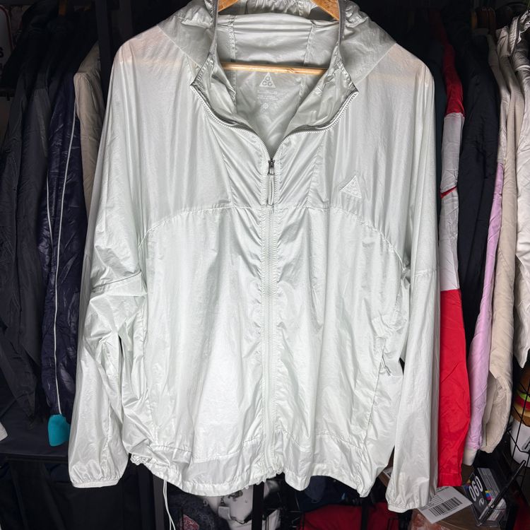 Nike Acg Silver Windbreaker Jacket