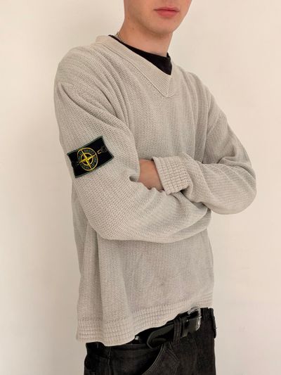 '99 Stone Island Chunky Knit Jumper (L)
