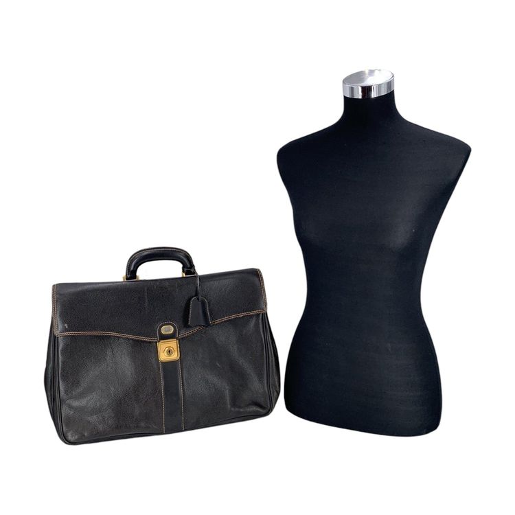 Dunhill Vintage Leather Handbag Briefcase Attache imagen 2