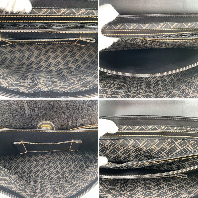 Dunhill Vintage Leather Handbag Briefcase Attache imagen 6