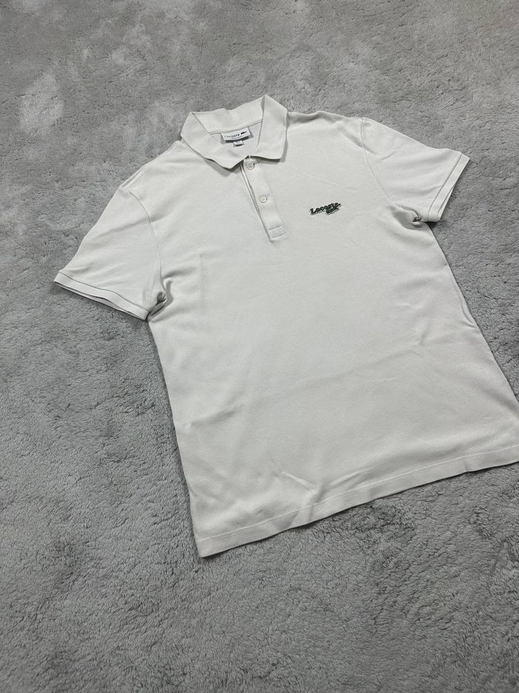 Lacoste White Polo Shirt 2