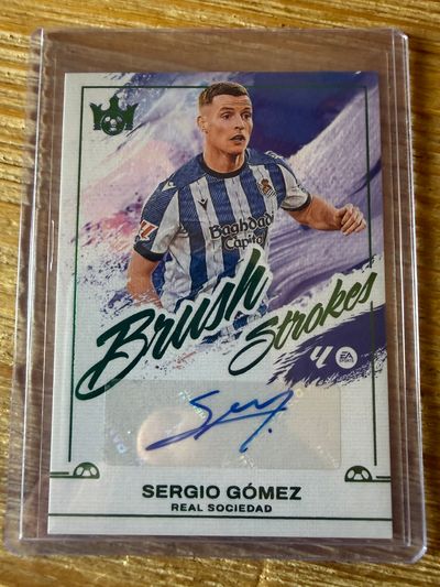 Sergio Gómez Auto Jade Panini Pitch Kings 2025-26 Brush Strokes Real Sociedad
