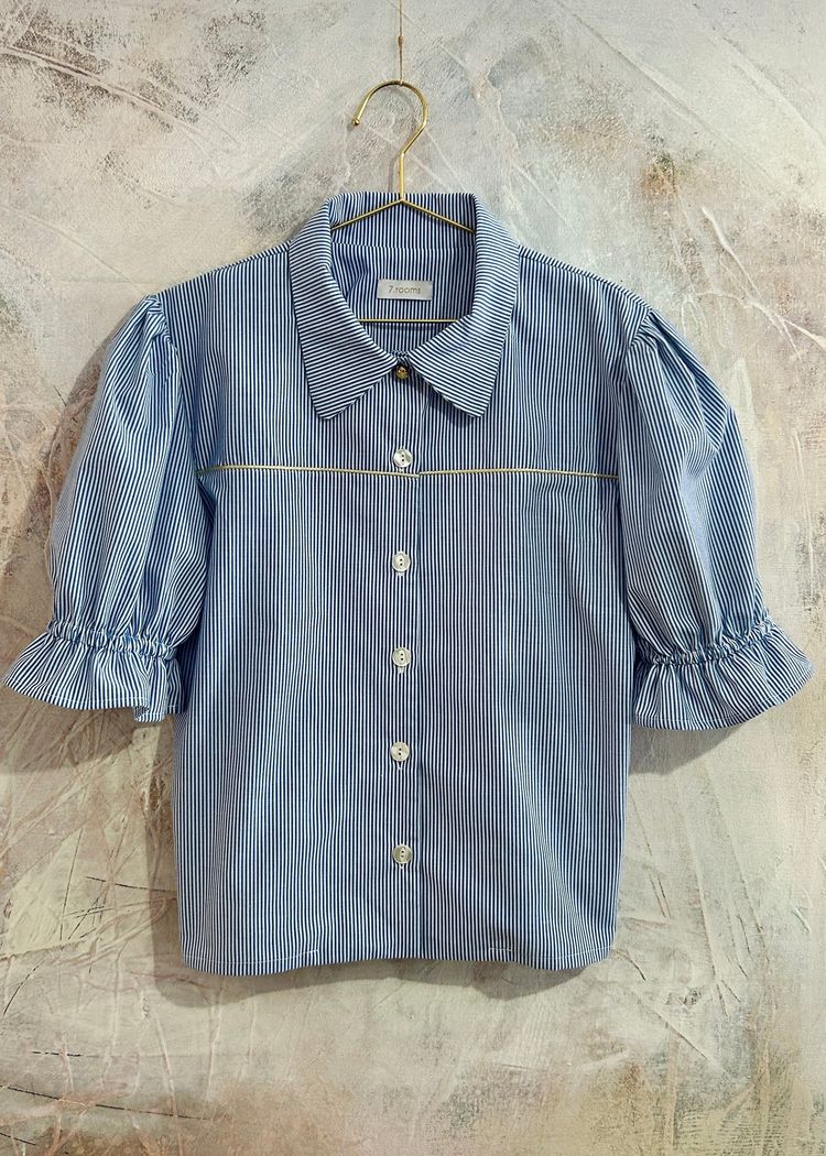 Blusa Mila rayas azules image 1