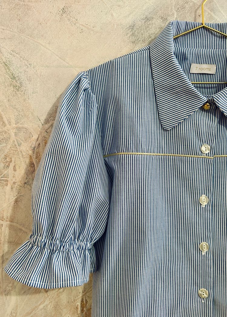 Blusa Mila rayas azules image 2