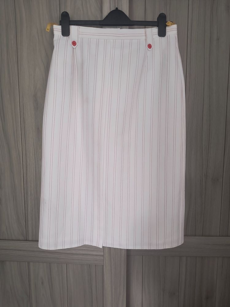 Other White Skirt With Red Pinstripes product image