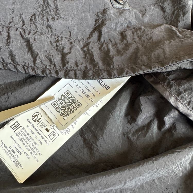 Stone Island Black Nylon Metal Watro Jacket - Large imagen 6