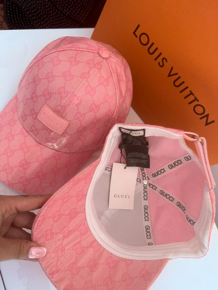 Gucci Pink Baseball Cap 2