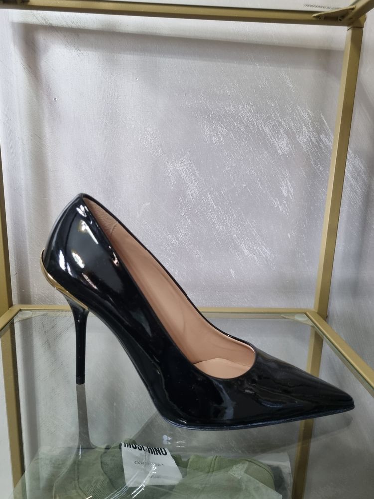Love Moschino  Love Moschino Black Patent Leather High Heel Pump product image