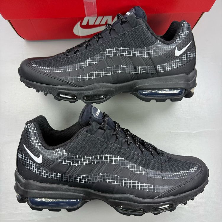 Nike Air Max 95 Size UK 8.5 Ultra Black Grid Men's Trainers CZ7551-002 image 1
