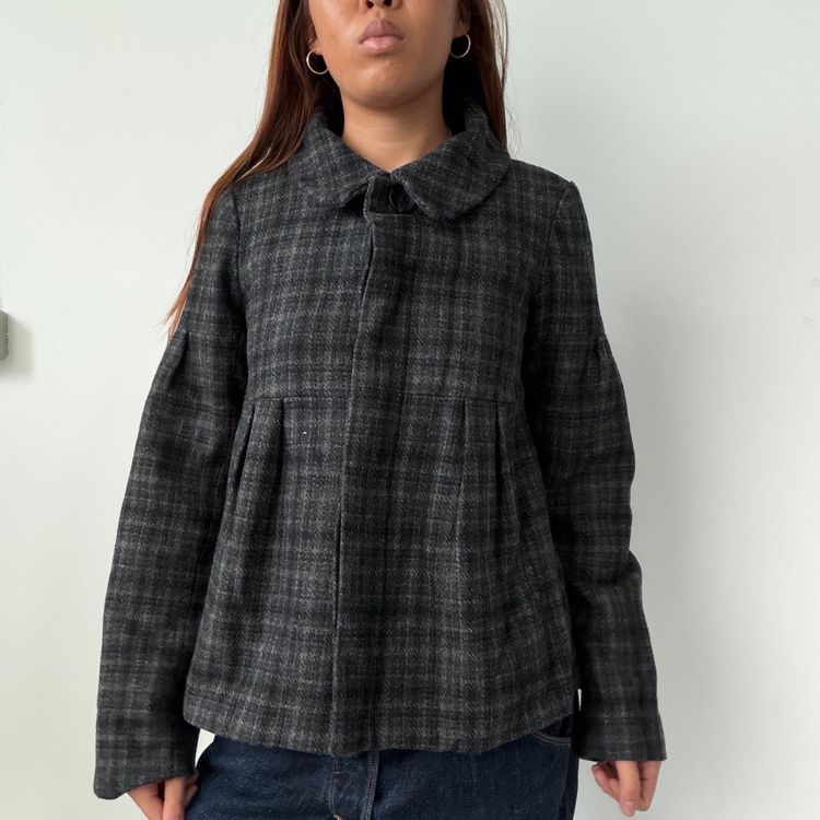 Grey Plaid Jacket