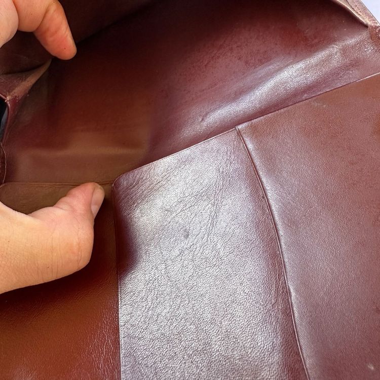 Cartier women's coin purse in burgundy leather image 5