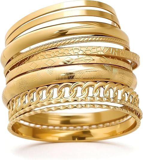 Immagine di Gold-Tone Stackable Rings Set 1