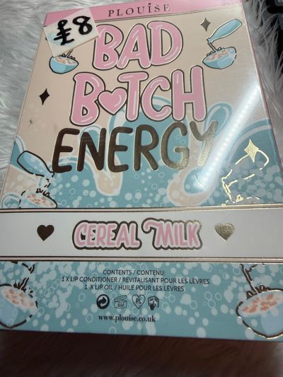 Plouise Bad Bitch Energy Cereal Milk Lip Conditioner And Oil Set